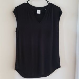 CAbi black short sleeve size S